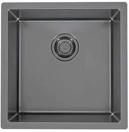 Alveus Monarch Quadrix 30 F/S/U Nerezový drez bez odkvapkávača, 45x45cm, anthracite