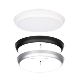 McLED Calvia 30 ML-411.012.42.0 Nástenné, stropné LED svietidlo 35 cm s dekoratívnymi obrubami biela, čierna, strieborná