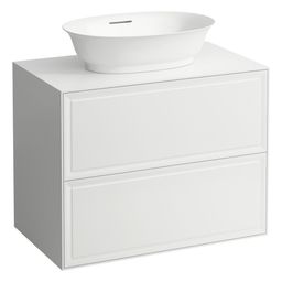 Laufen Skrinka pod umývadlo New Classic 80 cm s 2 zásuvkami, biely lesk H4060120856311