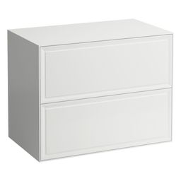 Laufen Skrinka pod umývadlo New Classic 80 cm s 2 zásuvkami, bez výrezu, biela matná H4060160851701