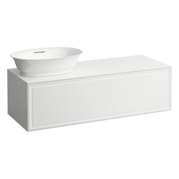 Laufen Skrinka pod umývadlo New Classic s 1 zásuvkou, s výrezom na ľavej strane, biela matná H4060810851701