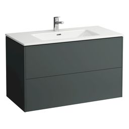 Laufen Pro S Skrinka + umývadlo Slim 100 cm, sivá prevádzka H8649622661041