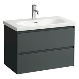 Laufen Lani Skrinka pod umývadlo, s 2 zásuvkami, 78,4 cm, sivá doprava, H4035521122661