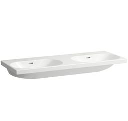 Laufen Lua Dvojité umývadlo 120 x 46 cm bez otvoru, LCC biela H8140814001091