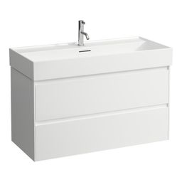 Laufen Lani Skrinka pod umývadlo, s 2 zásuvkami, 98,4 cm, biela lesklá H4035621122611