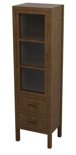Sapho Brand Vysoká skriňa 40x140x30 cm, morený smrek, ľavá