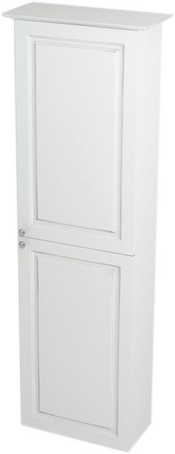 EBS Oxford Vysoká skrinka 40x140 cm, pravá, biela pololesklá