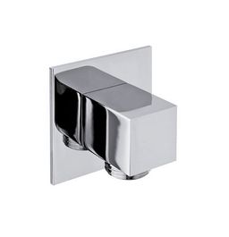 Sapho Sprchová zásuvka, štvorcová, tenký uzáver, chróm SG302