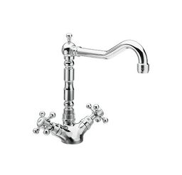 Reitano Rubinetteria Antea Jednopáková umývadlová batéria s retro výtokom, chróm 3121