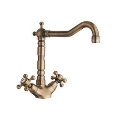 Reitano Rubinetteria Antea Jednopáková umývadlová batéria s retro výtokom, bronz 3126