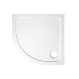 Aqualine Tecmi Sprchová vanička, štvrťkruhová 90x90x3 cm, biela PQ559
