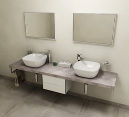 Sapho Avice Umývadlová doska 250x50 cm, cement AV257