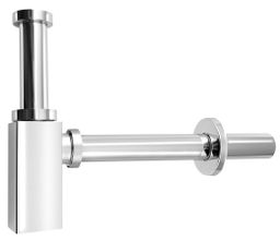 Aqualine umývadlový sifón 5/4" štvorcový, chróm CV1004
