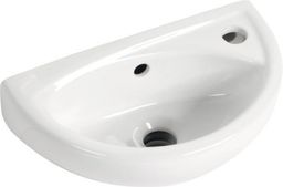 Oválne umývadlo Aqualine 39x23 cm, biele TP040
