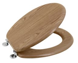 Záchodová doska Aqualine, MDF, dub 1705-10