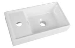 Umývadlo Aqualine 40x22x8 cm, biele DD4022