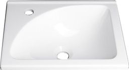 Aqualine Umývadlo mramor 40x32 cm biele, LM408