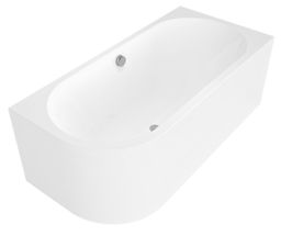 Polysan Astra Monolit Asymetrická vaňa 160x75x60 cm, pravá biela 34611M