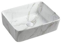 Sapho Dalma Keramické umývadlo 48x13x38 cm, carrara MM517