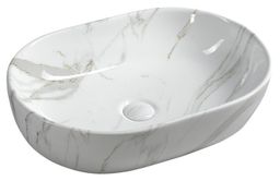 Sapho Dalma Keramické umývadlo 59x14x42 cm, carrara MM417