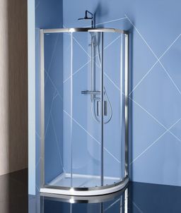 Polysan Easy Štvrťkruhový sprchový kút 120x80cm, L/R, číre sklo EL2315