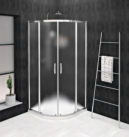 Gelco Sigma Simply Sprchový kút 80x80 cm, štvrťkruh, chróm/sklenená tehla, GS6580
