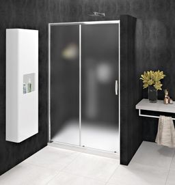 Gelco Sigma Simply Posuvné sprchové dvere 110 cm, chróm/sklenená tehla, GS4211