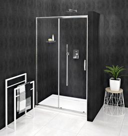 Gelco Sigma Simply Posuvné sprchové dvere 120 cm, chróm/čierne sklo, GS1112