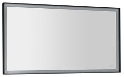 Sapho Sort Zrkadlo 120 x 70 cm s LED podsvietením, matná čierna ST120