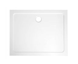 Aqualine Tecmi Sprchová vanička z liateho mramoru, štvorcová 100x80x3 cm PQ10080