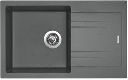 Sinks Linea 780 N Granitový drez s odkapávačom, obojstranný, 78x48cm, titánový, SIGLI780480N72