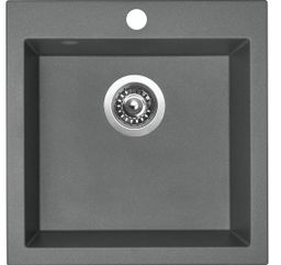 Sinks Viva 455 Granitový drez bez odkvapkávača, 45,5x46cm, titánový, SIGVI45546072