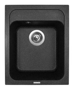 Sinks Classic 400 Granitový drez bez odkvapkávača, 40x50cm, čierny ACRCL40050030