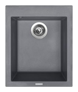 Sinks Cube 410 Granitový drez bez odkvapkávača, 41x50cm, titánový, TLCU41050072