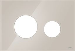 Tece Loop Button cover beige glass 9240617