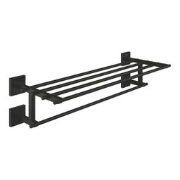 Grohe Start Cube Viacramenný držiak na uteráky, 60 cm, čierny matný 410992430
