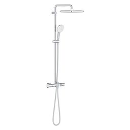 Sprchový systém Grohe Profi Tempesta 250 Cube s nástenným vaňovým termostatom, chróm 26975001