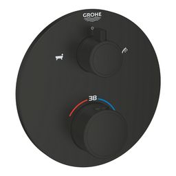 Dvojcestná termostatická batéria Grohe Profi Grohtherm, čierna matná 1022102430