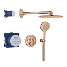 Grohe Profi Grohtherm Smartcontrol Sprchový systém so zásuvkou, teplý západ slnka lesk 34863DA0