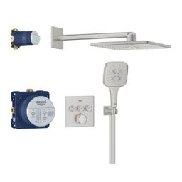 Sprchový systém Grohe Profi Grohtherm Smartcontrol Socket, Supersteel 34864DC0
