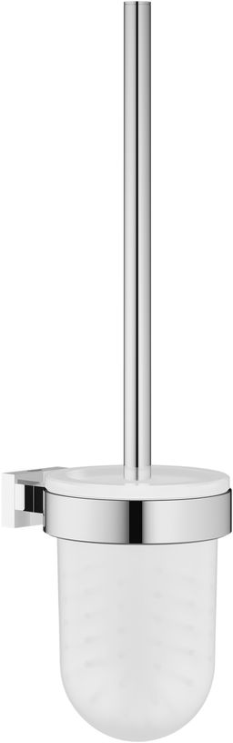 Grohe Essentials Cube - WC kefa s držiakom, chróm/sklo 40513001