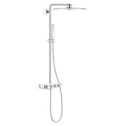 Sprchový termostatický systém Grohe Euphoria Smartcontrol, chróm/mesiac biela 26508LS0