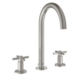 Grohe Atrio umyvadlová tříotvorová baterie, Supersteel 20008DC3