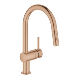 Grohe Minta Drezová batéria, vyťahovacia výpusť, kartáčovaná Warm Sunset 32321DL2