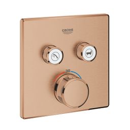 Grohe Grohtherm SmartControl Termostat s 2 ventilmi, kartáčovaný Warm Sunset 29124DL0