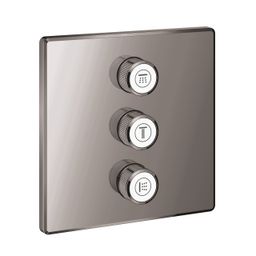 Grohe Grohtherm SmartControl Triple Flow Control Cover, tvrdý grafitový lesk 29127A00