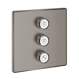 Grohe Grohtherm SmartControl Triple Flow Control Cover, kartáčovaný tvrdý grafit 29127AL0