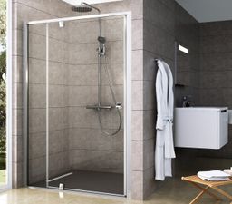 Ravak Otočné sprchové dvere so segmentom 120 cm transp.sat. 03GG0U00Z1 PDOP2-120