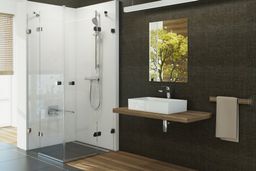 Ravak Brilliant Sprchový kút 90 x 90 cm, štvorcový, transparentný/chróm 1UV77A00Z1 BSRV4-90