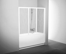 Ravak Supernova Vanová zástěna 170 cm, transparent/satin 40VV0U02Z1 AVDP3-170